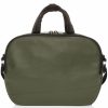 Decoded Leren Briefcase - Olive | Briefcases