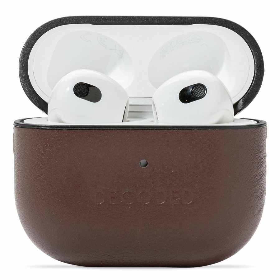 Decoded Leren Aircase Lite - Cinnamon Brown | Airpods