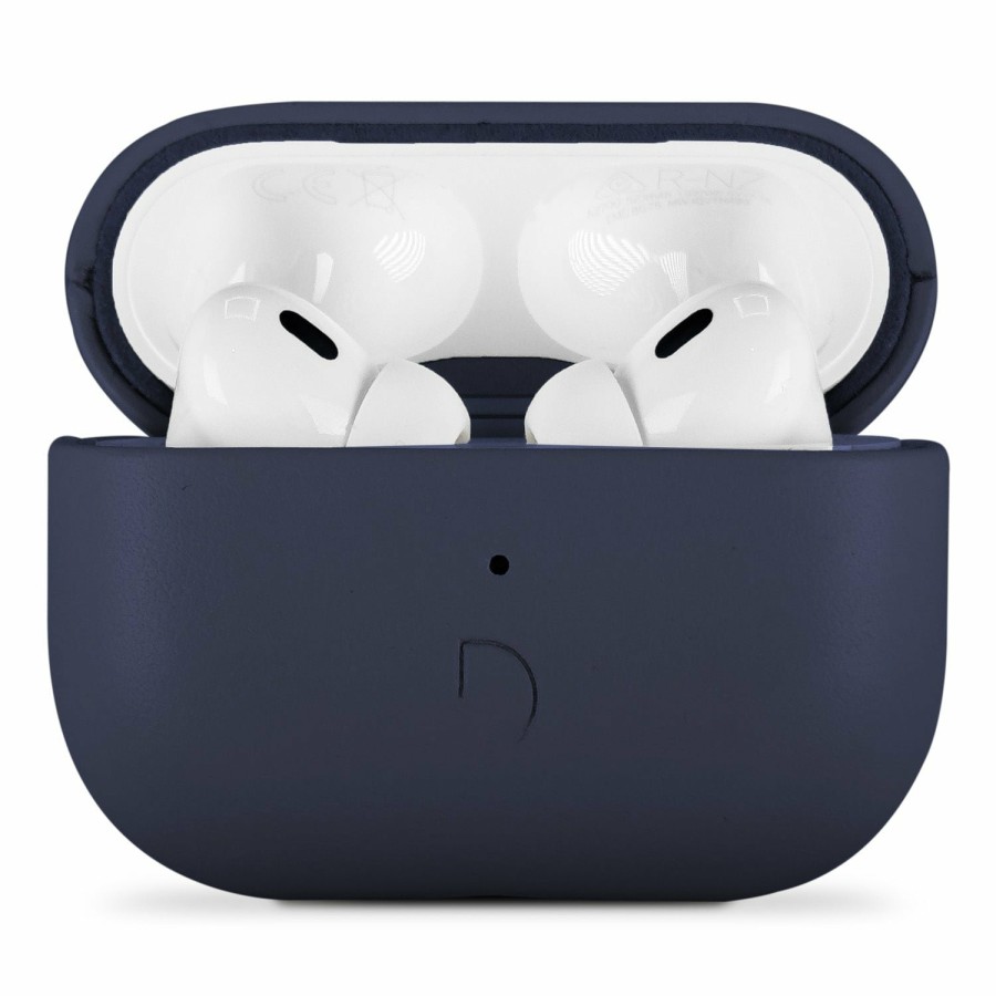 Decoded Leren Aircase - Navy | Airpods Pro