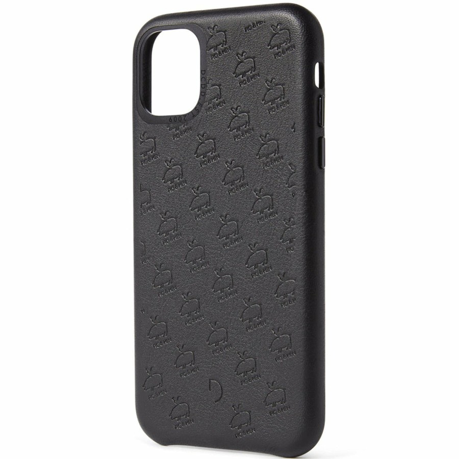 Decoded Leren Back Cover Pig & Hen - Black | Iphone 11 Series