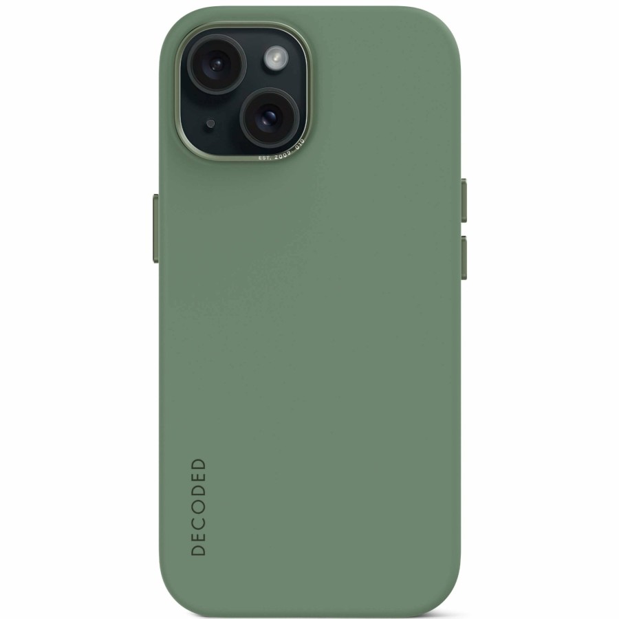 Decoded Antimicrobial Siliconen Back Cover - Sage Leaf Green | Iphone 15 Series