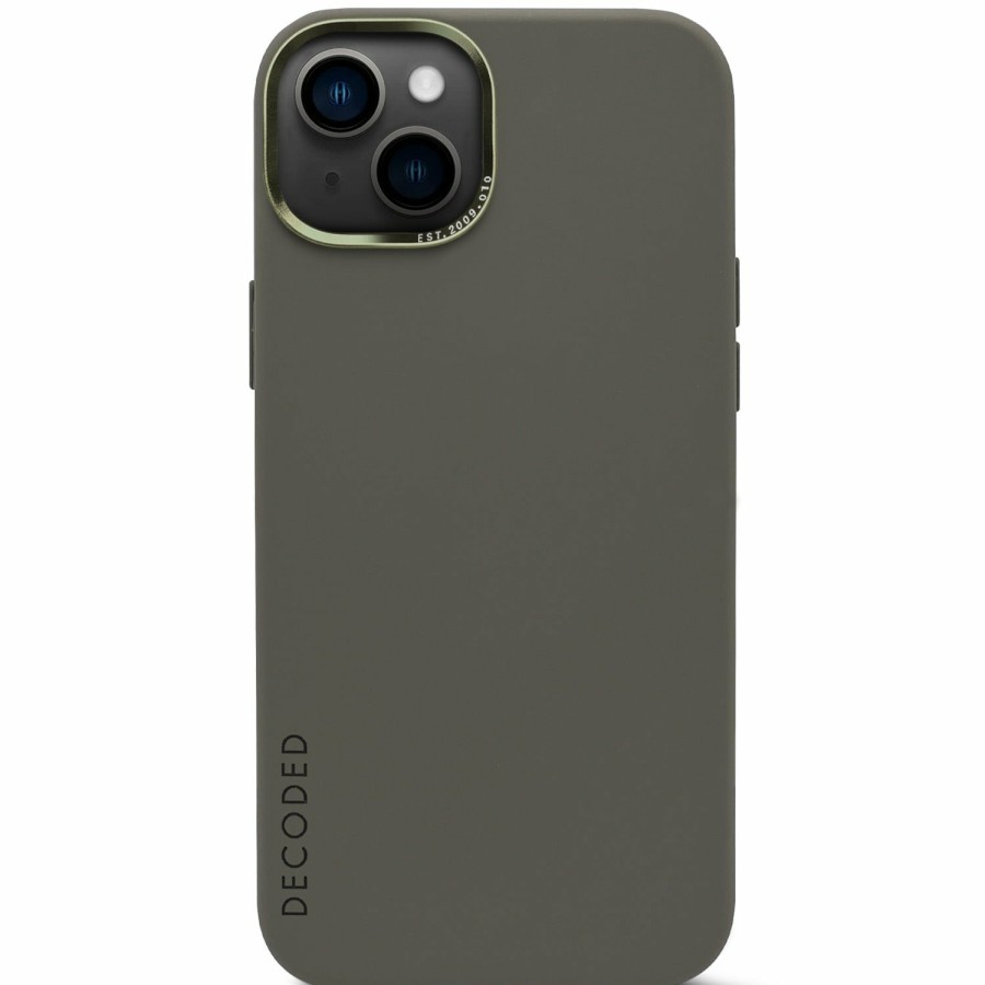 Decoded Antimicrobial Siliconen Back Cover - Olive | Iphone 14 Series