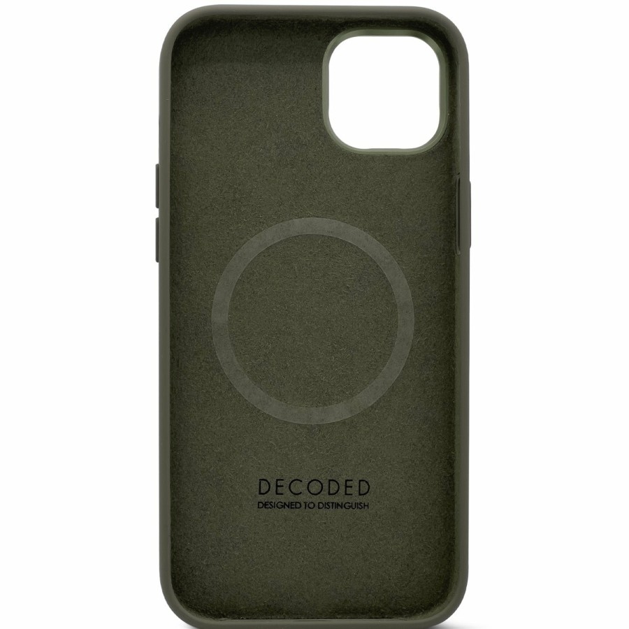 Decoded Antimicrobial Siliconen Back Cover - Olive | Iphone 14 Series