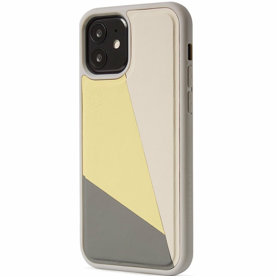 Decoded Leren Back Cover - Lime | Iphone 12 Series