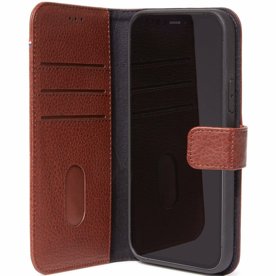 Decoded Leren Detachable Wallet - Chocolate Brown | Iphone 12 Series