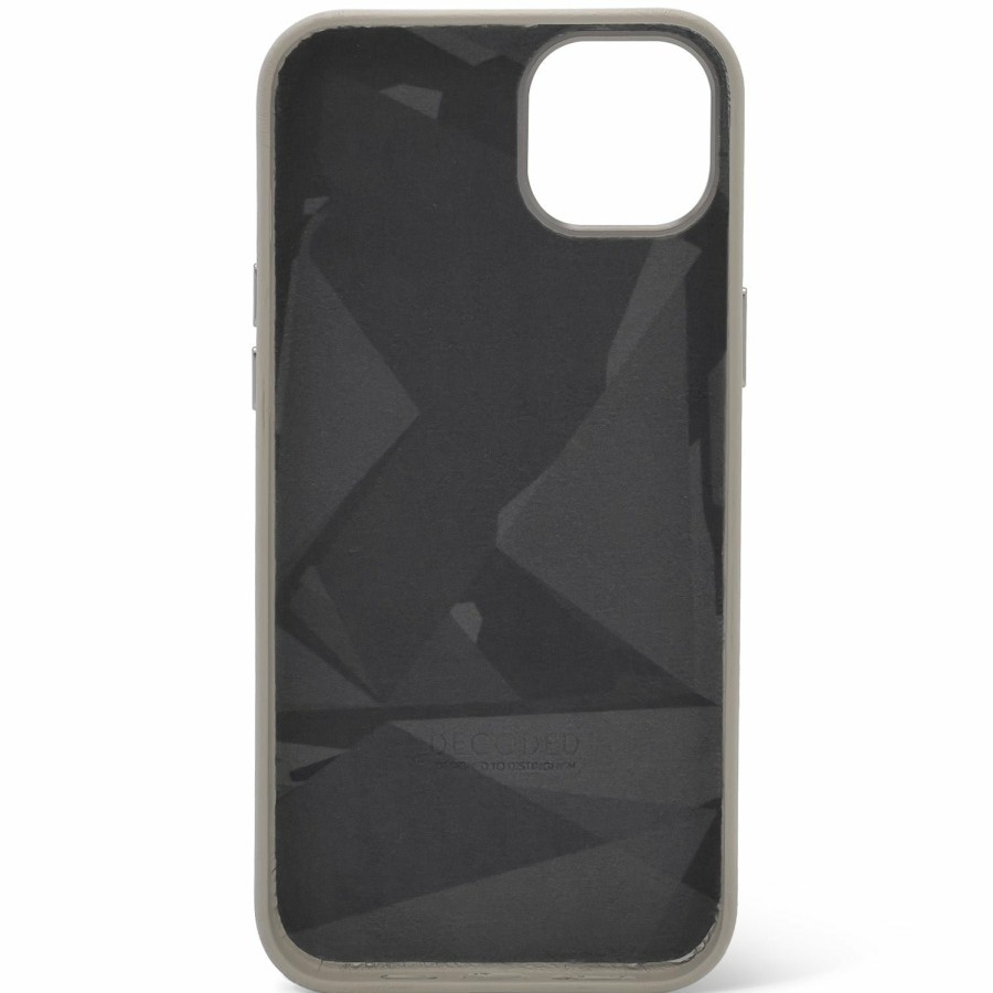 Decoded Leren Embossed Back Cover - Clay | Iphone 14 Series