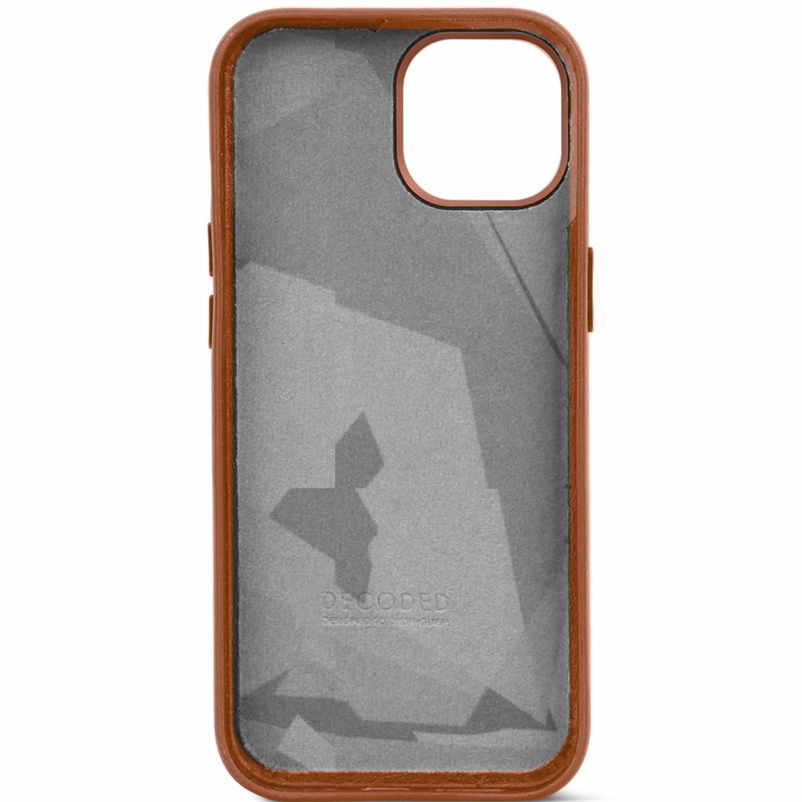 Decoded Leren Back Cover - Tan | Iphone 15 Series