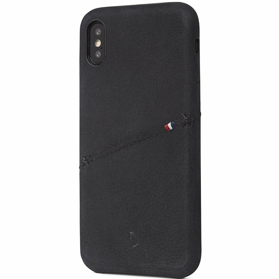 Decoded Leren Back Cover Card Case - Black | Andere Iphone Series