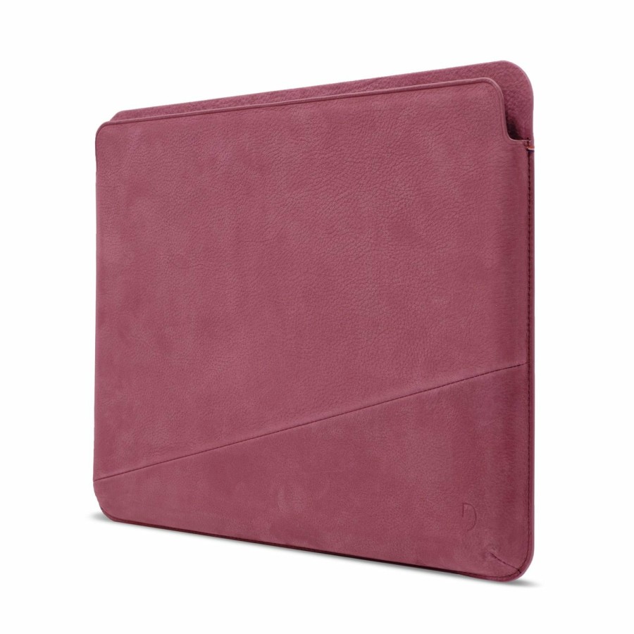 Decoded Leren Frame Sleeve - Wine | Macbook 13"