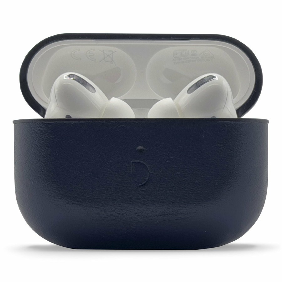 Decoded Leren Aircase - Navy | Airpods Pro