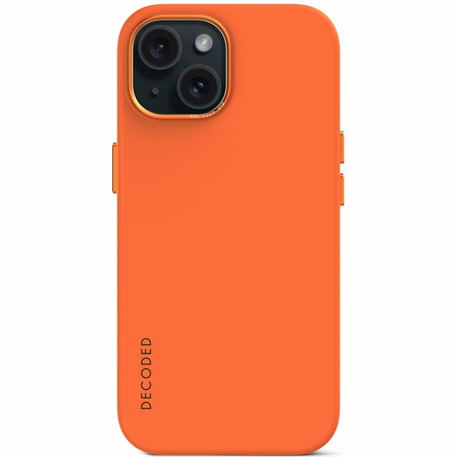 Decoded Antimicrobial Siliconen Back Cover - Apricot | Iphone 15 Series