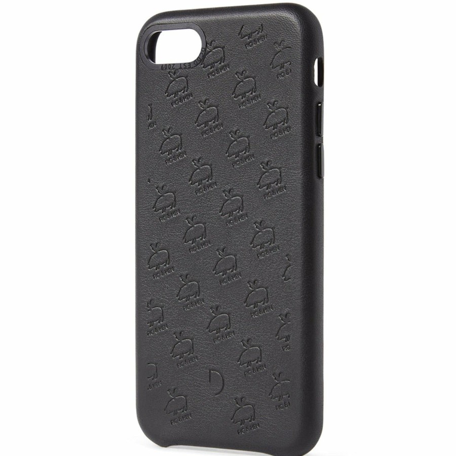 Decoded Leren Back Cover Pig & Hen - Black | Iphone Se