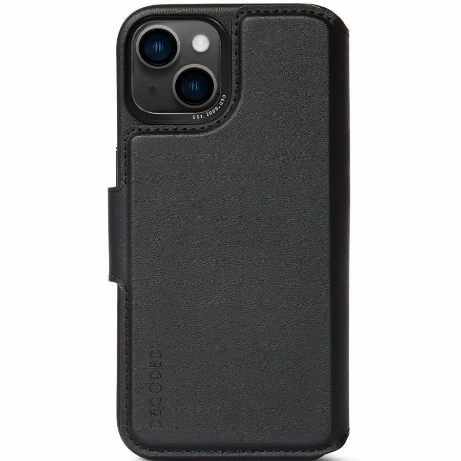 Decoded Leren Detachable Wallet - Black | Iphone 14 Series