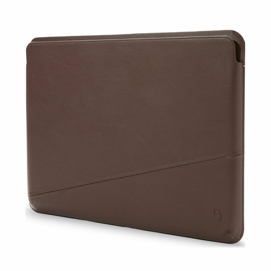 Decoded Leren Frame Sleeve - Chocolate Brown | Macbook 13"