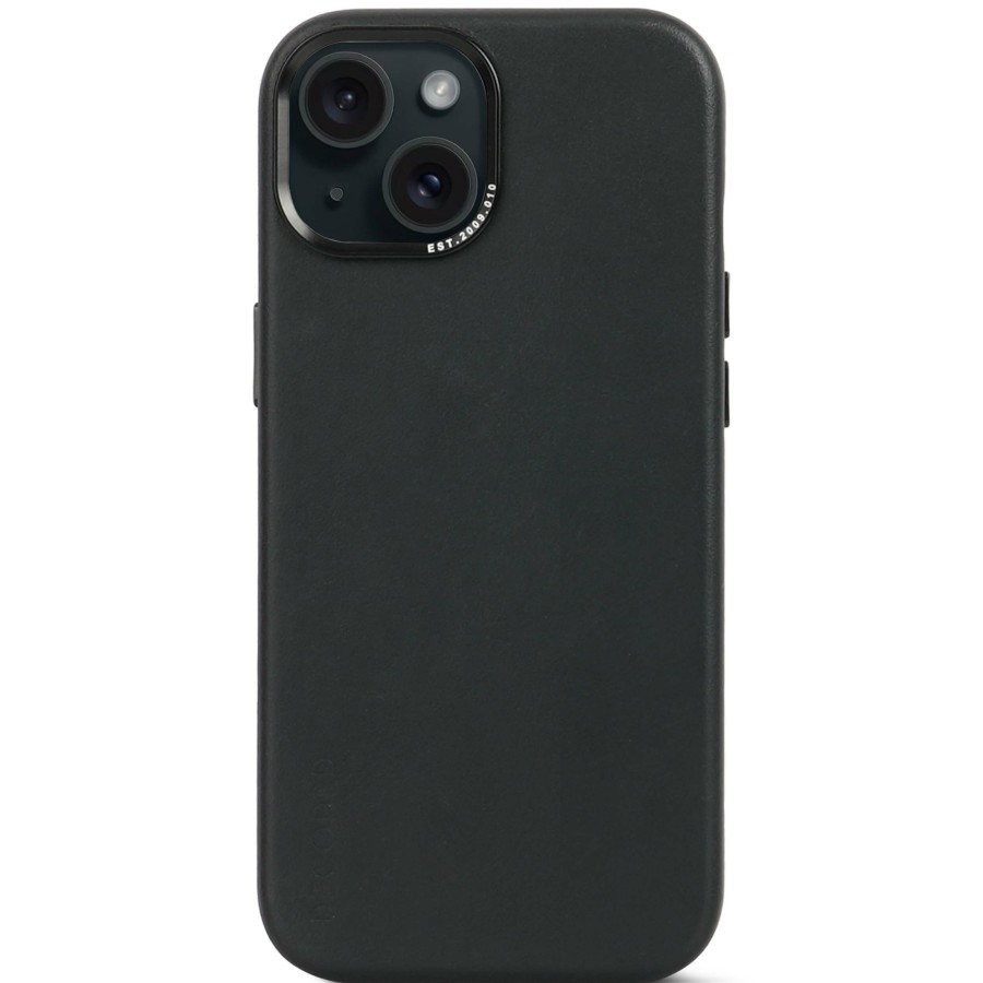 Decoded Leren Back Cover - Black | Iphone 15 Series