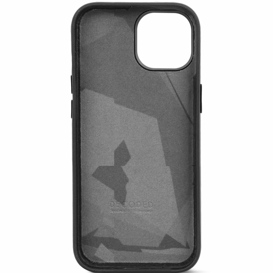 Decoded Leren Back Cover - Black | Iphone 15 Series