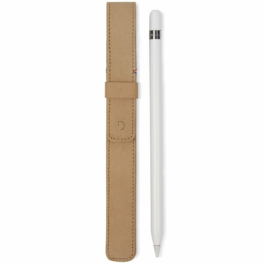 Decoded Leren Pencil Sleeve - Sahara | Apple Pencil