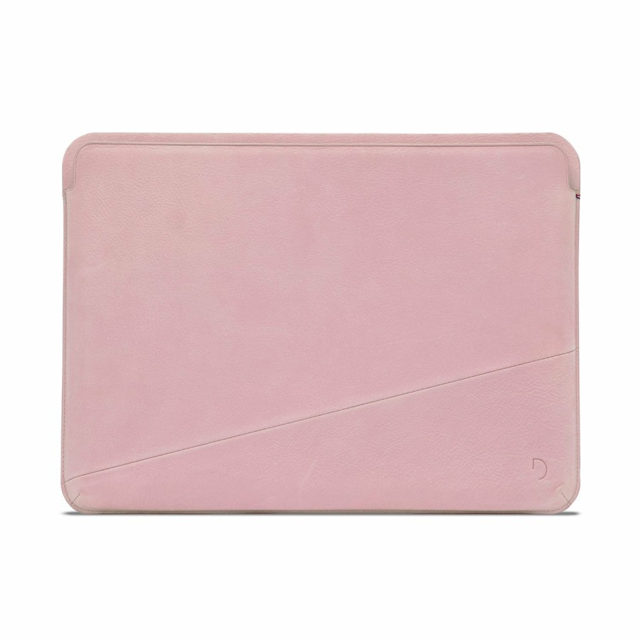 Decoded Leren Frame Sleeve - Powder Pink | Macbook 13"