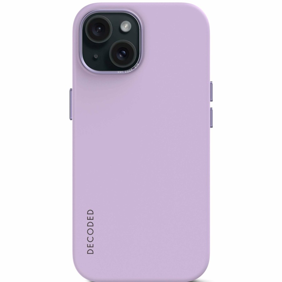 Decoded Antimicrobial Siliconen Back Cover - Lavender | Iphone 15 Series