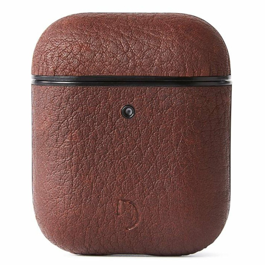 Decoded Leren Aircase 1 & 2 - Cinnamon Brown | Airpods