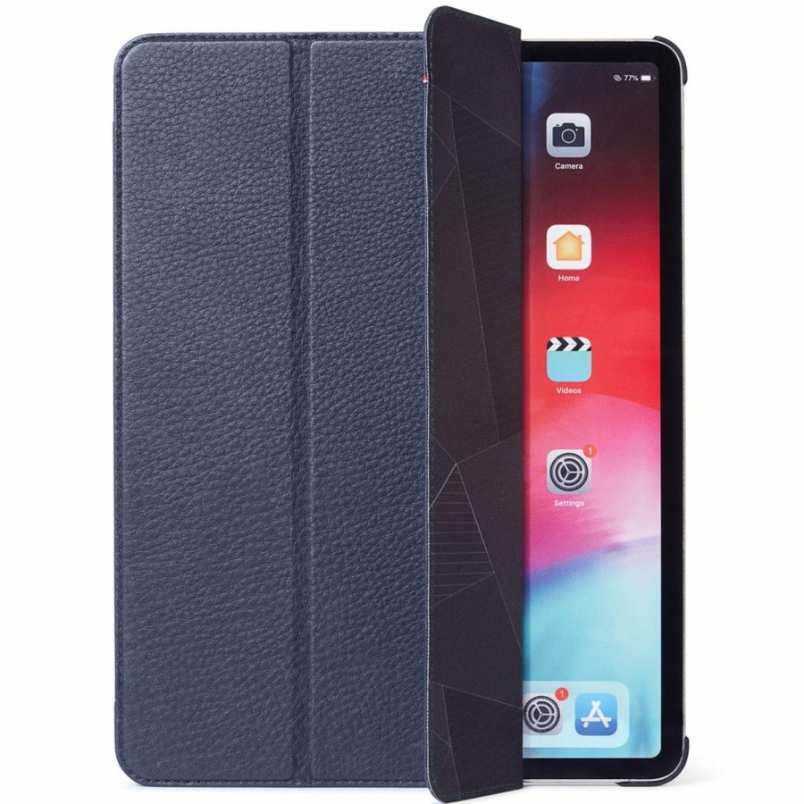 Decoded Leren Slim Cover - Matt Navy | Ipad Pro