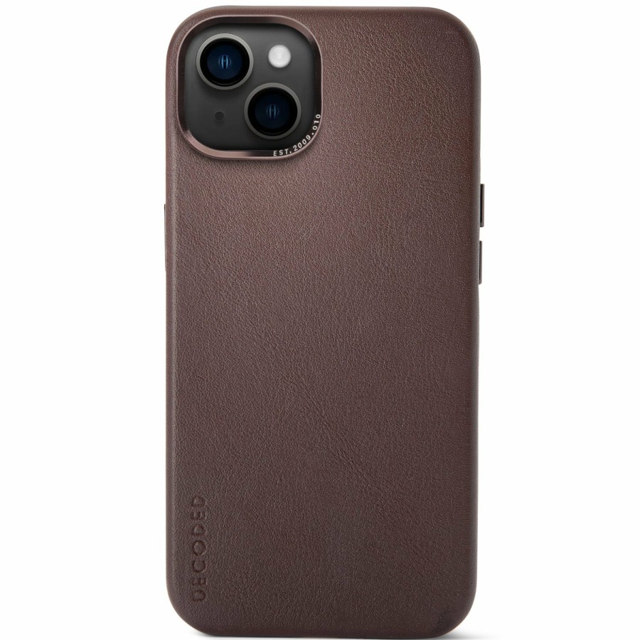 Decoded Leren Back Cover - Chocolate Brown | Iphone 13 Series