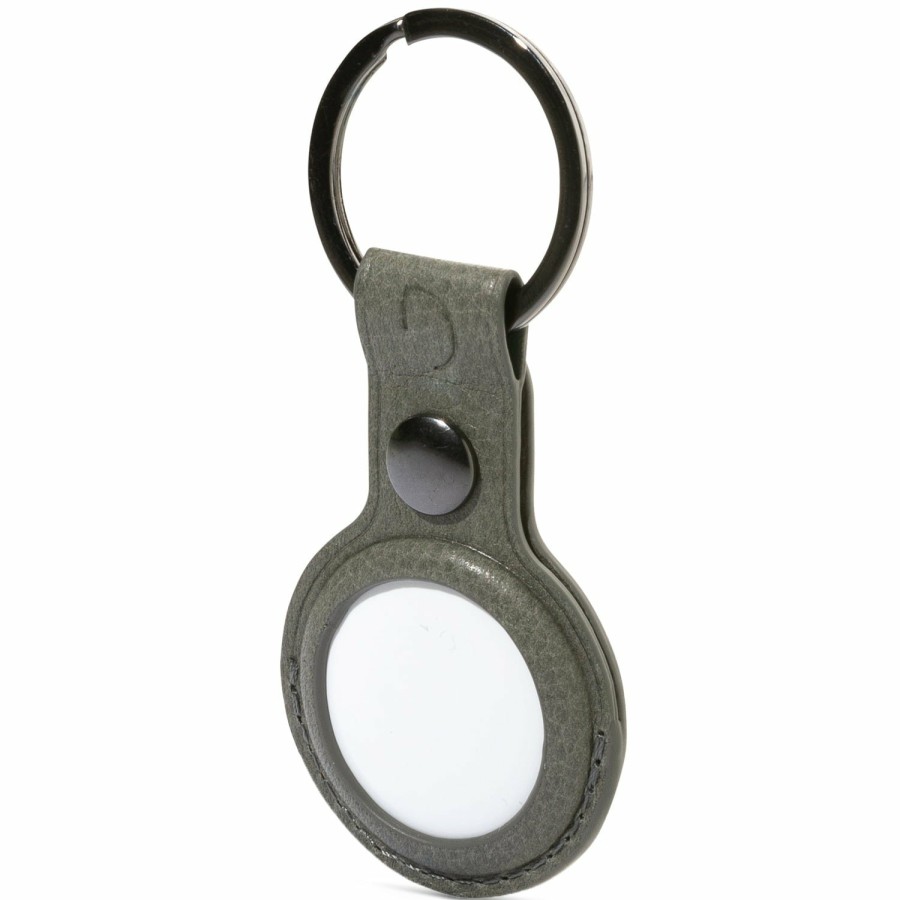 Decoded Leren Airtag Keychain - Olive | Airtag Keychains