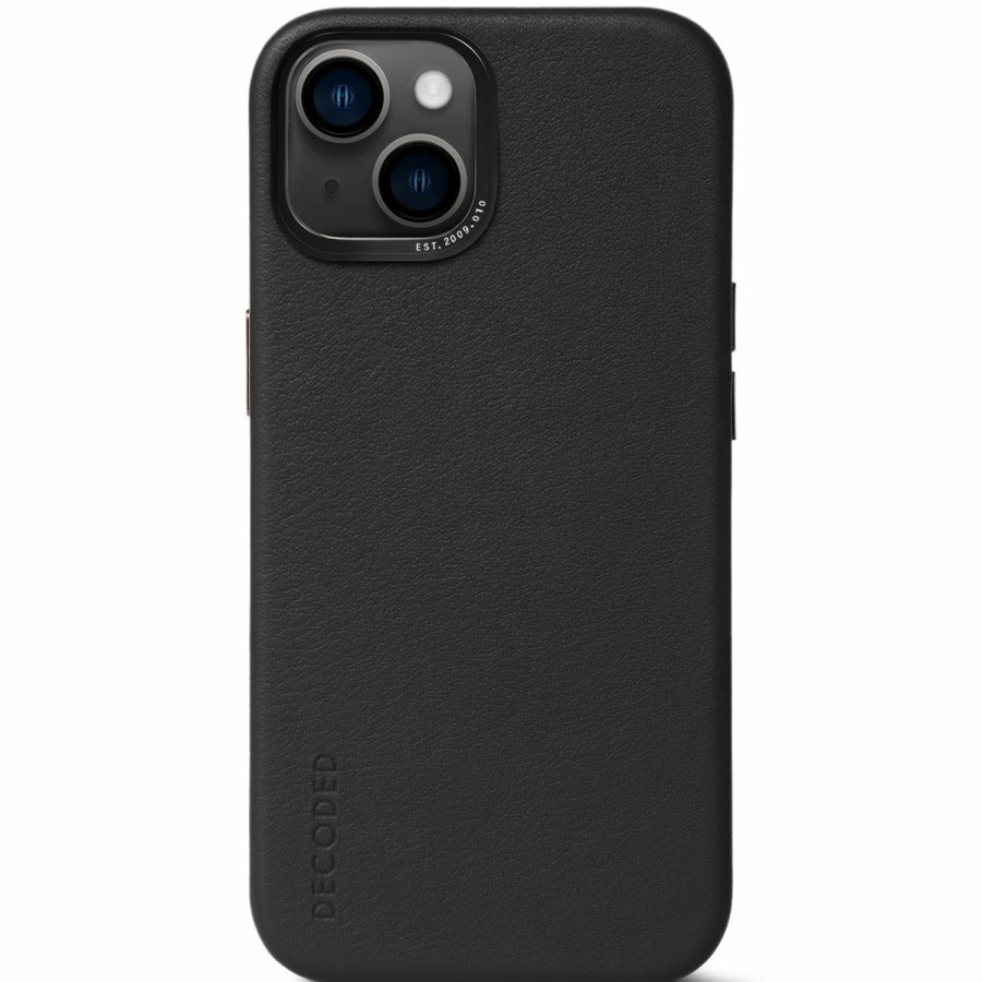 Decoded Leren Back Cover - Black | Iphone 14 Series