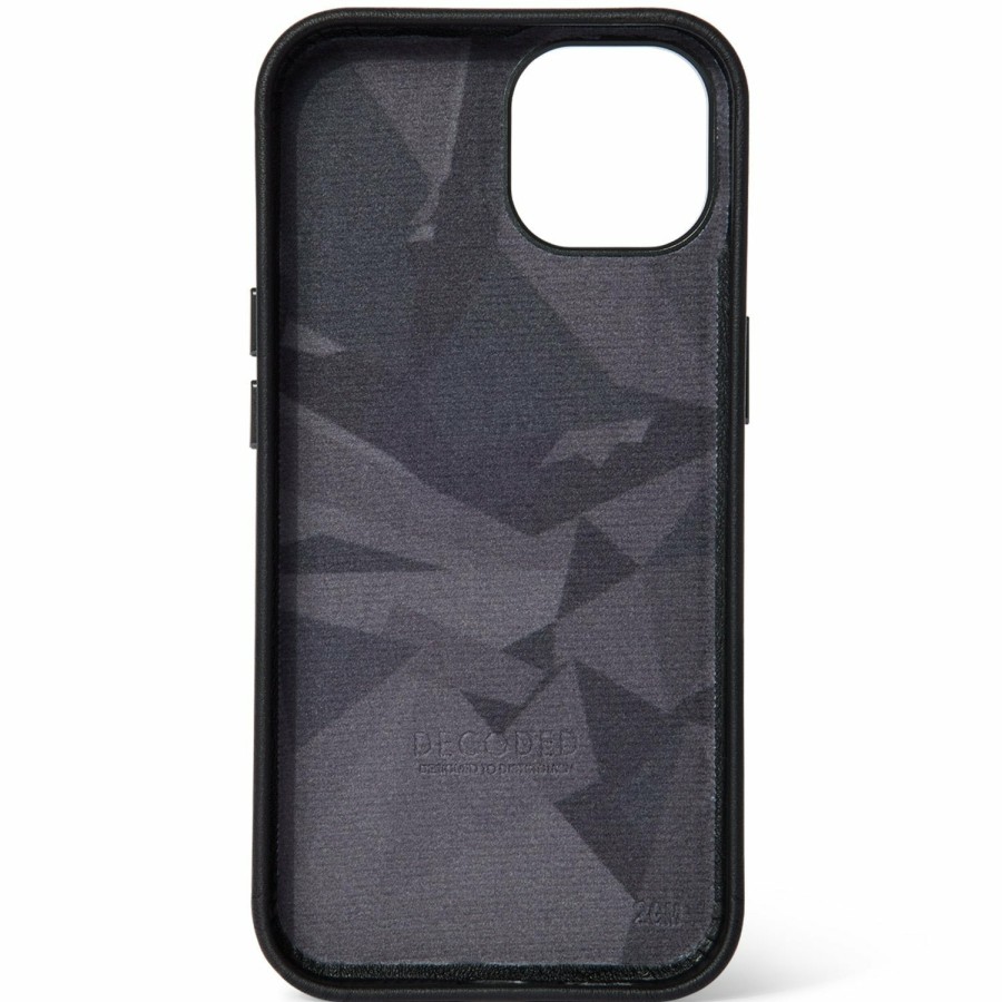 Decoded Leren Back Cover - Black | Iphone 14 Series