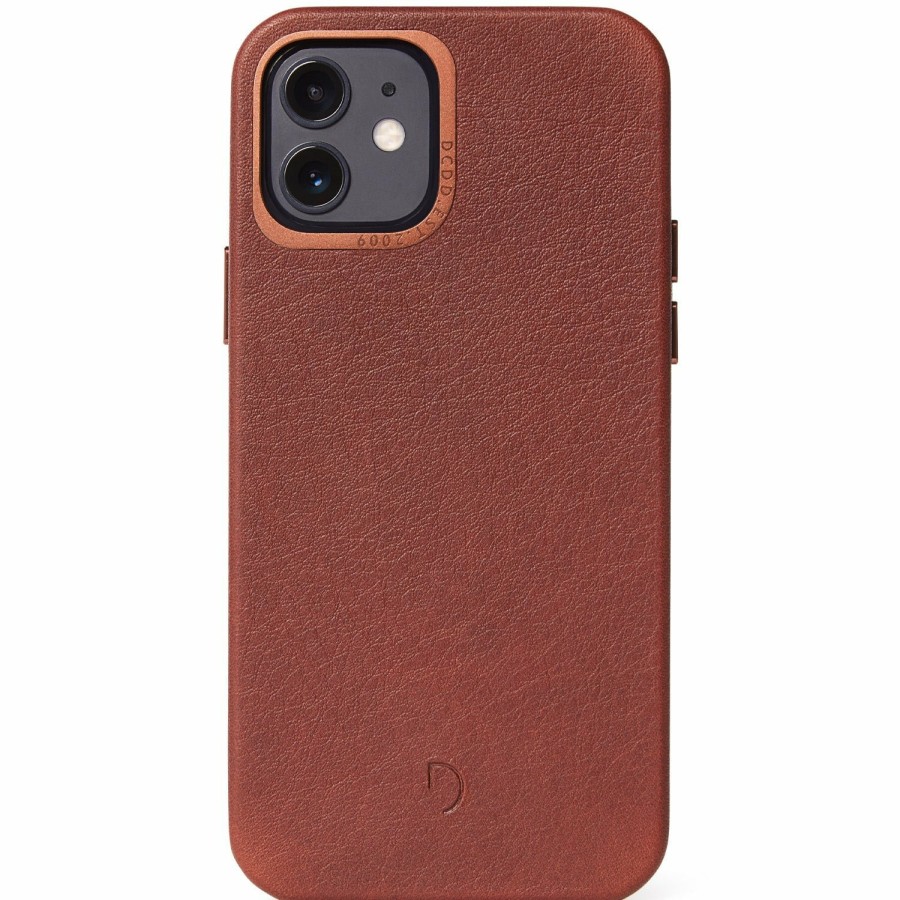 Decoded Leren Back Cover - Brown | Iphone 12 Series