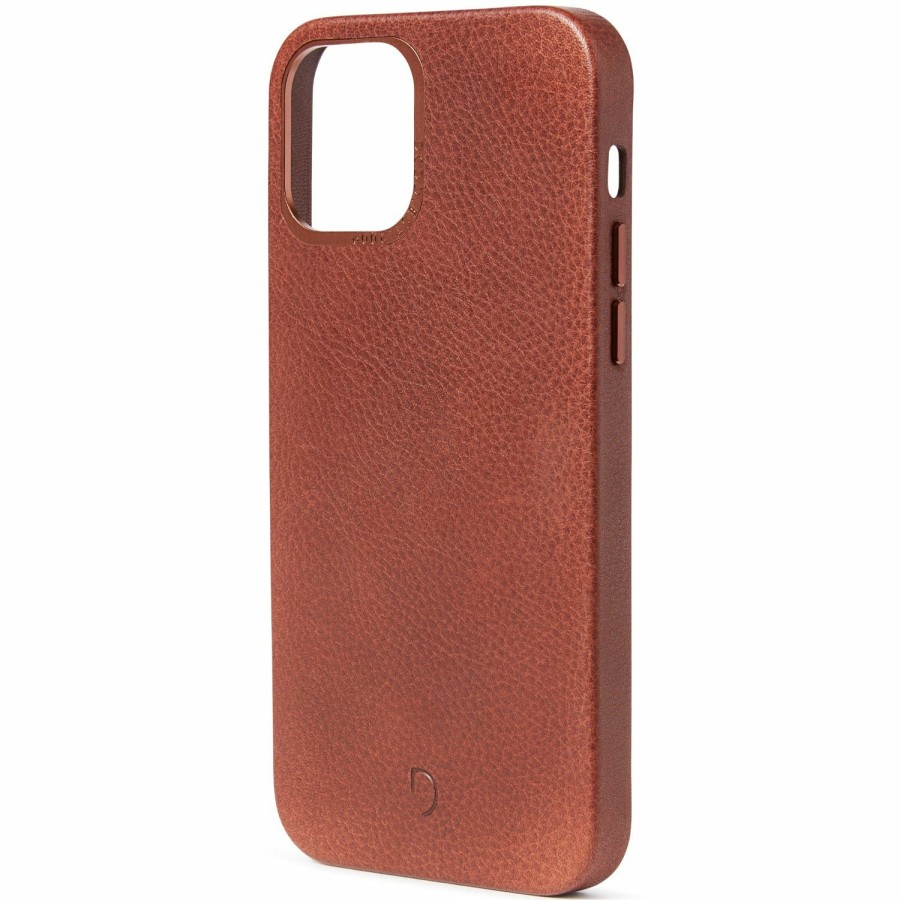 Decoded Leren Back Cover - Brown | Iphone 12 Series