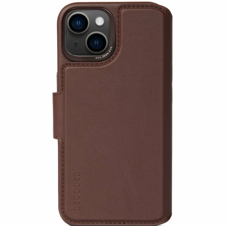 Decoded Leren Detachable Wallet - Chocolate Brown | Iphone 14 Series