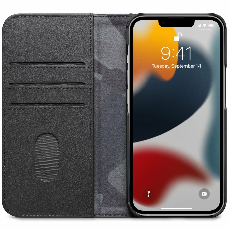 Decoded Leren Wallet Case - Black | Iphone 13 Series