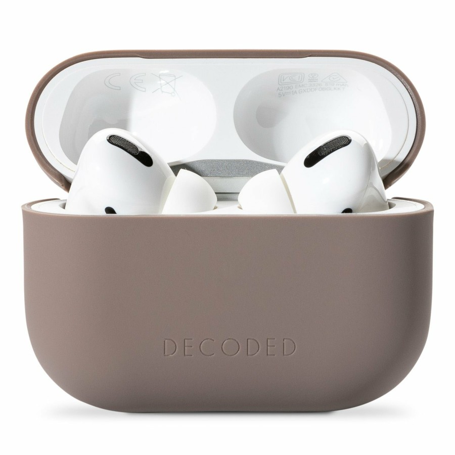 Decoded Siliconen Aircase Lite - Dark Taupe | Airpods