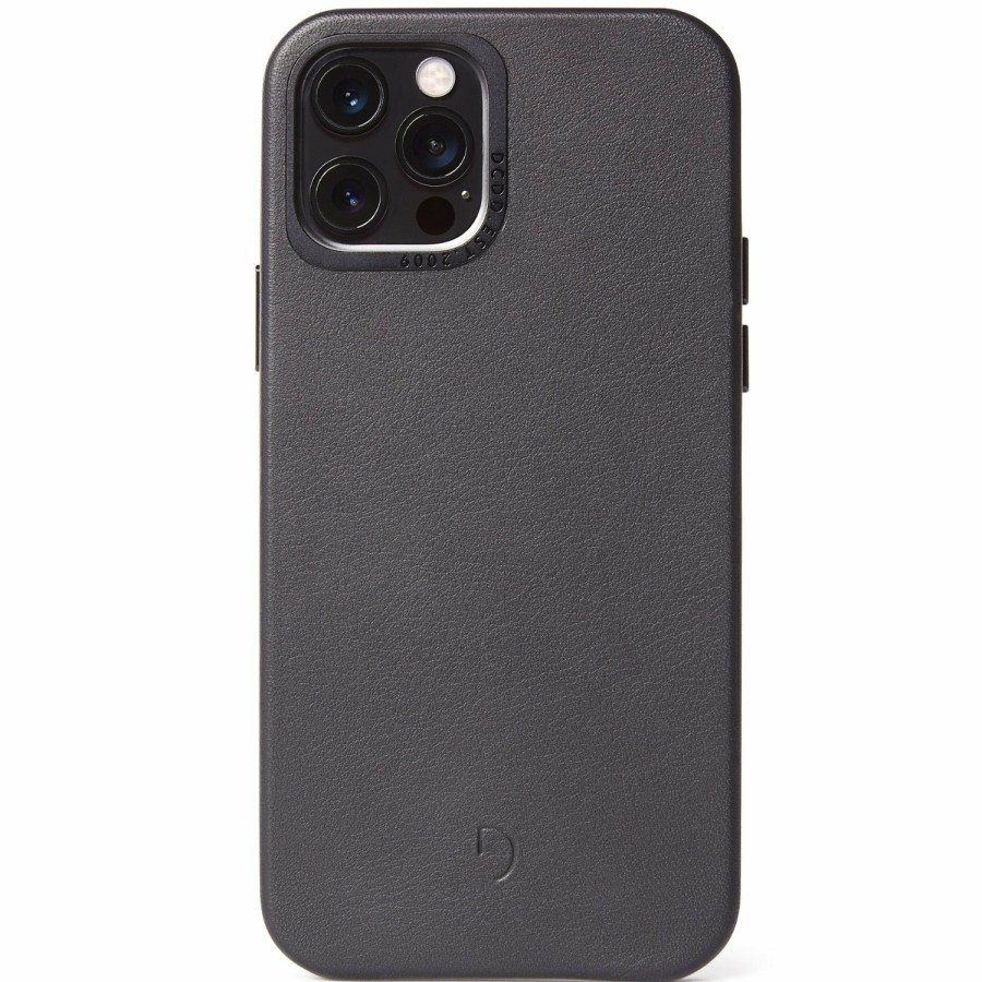 Decoded Leren Back Cover - Black | Iphone 12 Series