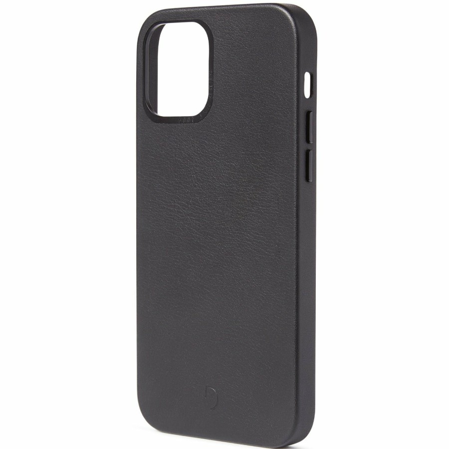 Decoded Leren Back Cover - Black | Iphone 12 Series