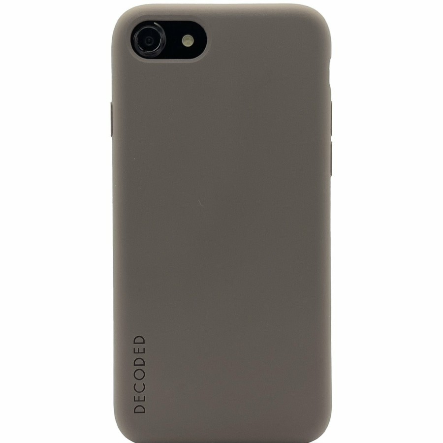 Decoded Siliconen Back Cover - Dark Taupe | Iphone Se