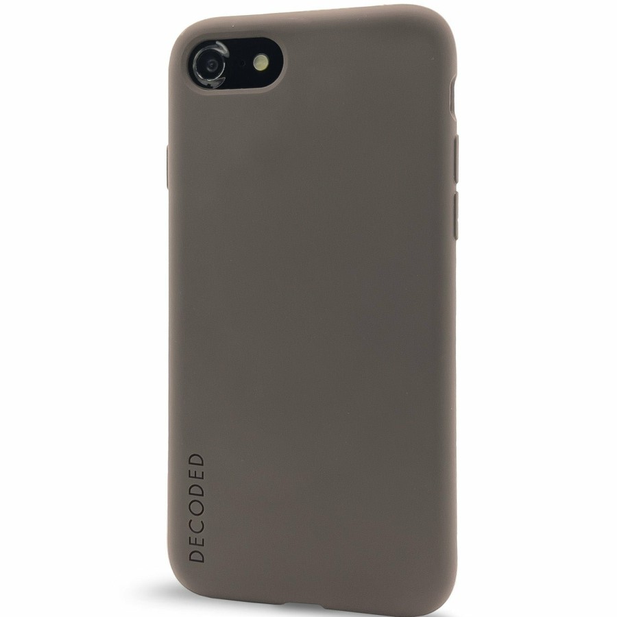 Decoded Siliconen Back Cover - Dark Taupe | Iphone Se